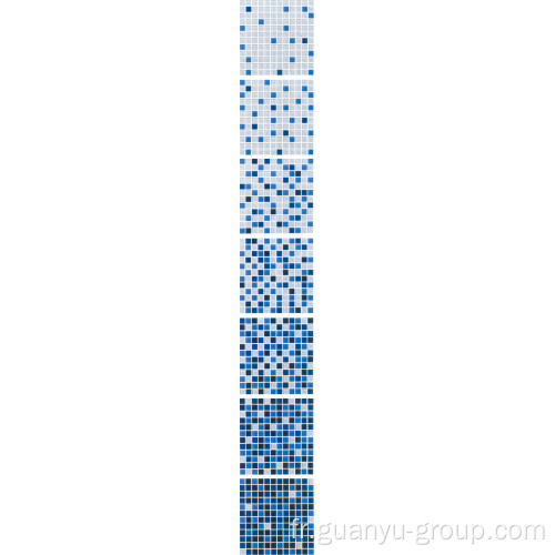 Le verre de cristal a changé graduellement la mosaïque de série